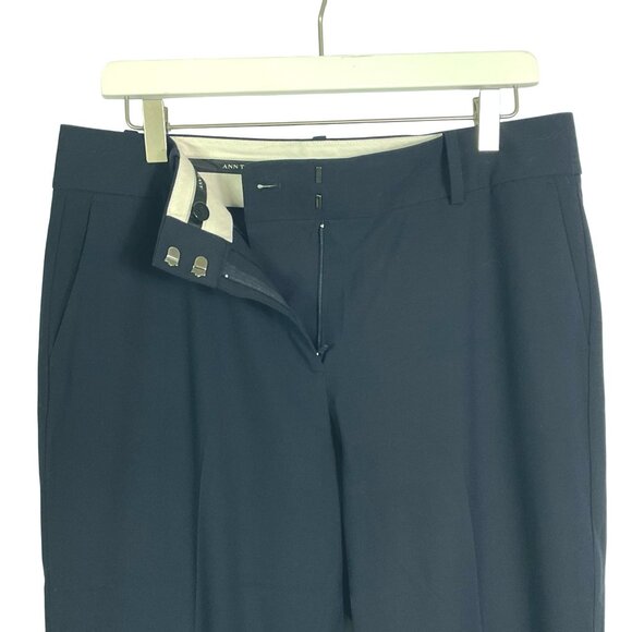 Ann Taylor Seasonless Stretch Navy Blue Dress Pants, Flat Front, size 8, Pockets - Picture 8 of 11